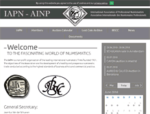 Tablet Screenshot of iapn-coins.org